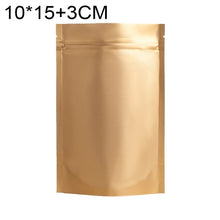 Load image into Gallery viewer, 100 PCS/Set Matte Aluminum Foil Snack Stand-up Pouch, 8x12+3cm, 9x13+3cm, 10x15+3cm, 12x20+4cm