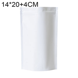 100 PCS/Set Matte Aluminum Foil Snack Stand-up Pouch, 14x20+4cm, 15x22+4cm, 16x24+4cm, 18x26+4cm