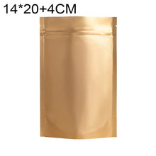 Load image into Gallery viewer, 100 PCS/Set Matte Aluminum Foil Snack Stand-up Pouch, 14x20+4cm, 15x22+4cm, 16x24+4cm, 18x26+4cm