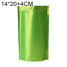 Load image into Gallery viewer, 100 PCS/Set Matte Aluminum Foil Snack Stand-up Pouch, 14x20+4cm, 15x22+4cm, 16x24+4cm, 18x26+4cm, 20x30+5cm