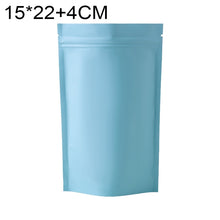 Load image into Gallery viewer, 100 PCS/Set Matte Aluminum Foil Snack Stand-up Pouch, 14x20+4cm, 15x22+4cm, 16x24+4cm, 18x26+4cm, 20x30+5cm