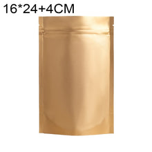 Load image into Gallery viewer, 100 PCS/Set Matte Aluminum Foil Snack Stand-up Pouch, 14x20+4cm, 15x22+4cm, 16x24+4cm, 18x26+4cm, 20x30+5cm