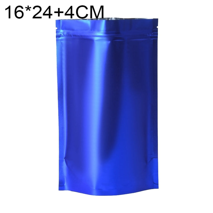 100 PCS/Set Matte Aluminum Foil Snack Stand-up Pouch, 14x20+4cm, 15x22+4cm, 16x24+4cm, 18x26+4cm, 20x30+5cm