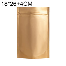 Load image into Gallery viewer, 100 PCS/Set Matte Aluminum Foil Snack Stand-up Pouch, 14x20+4cm, 15x22+4cm, 16x24+4cm, 18x26+4cm