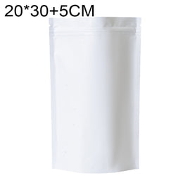 100 PCS/Set Matte Aluminum Foil Snack Stand-up Pouch, 20x30+5cm