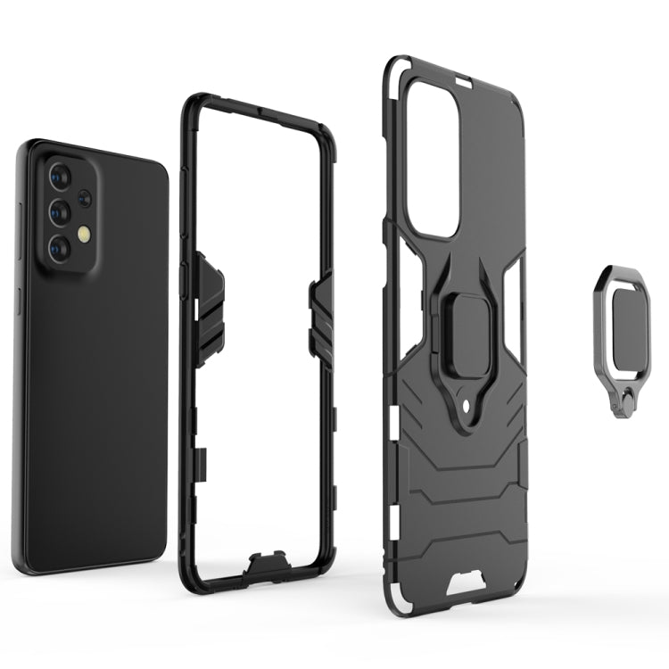PC + TPU Shockproof Protective Phone Case with Magnetic Ring Holder, For Samaung Galaxy A33 5G