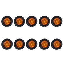 Load image into Gallery viewer, 10 in 1 Truck Trailer LED Round Side Marker Lamp, A5010 Red Light, A5011 Amber Light, A5012 White Light, A5013 Red + Amber Light