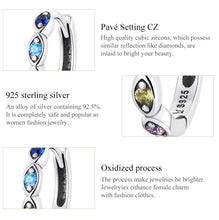 Load image into Gallery viewer, S925 Sterling Silver Devil Eye Zircon Women Earrings, Devil Eye Zircon