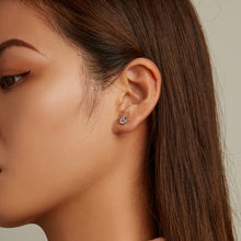 Load image into Gallery viewer, S925 Sterling Silver Color Zircon Cute Claw Ear Stud Women Earrings, Color Zircon Cute Claw