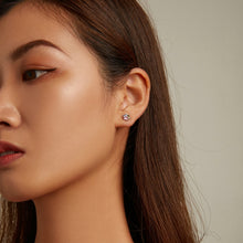 Load image into Gallery viewer, S925 Sterling Silver Color Zircon Cute Claw Ear Stud Women Earrings, Color Zircon Cute Claw