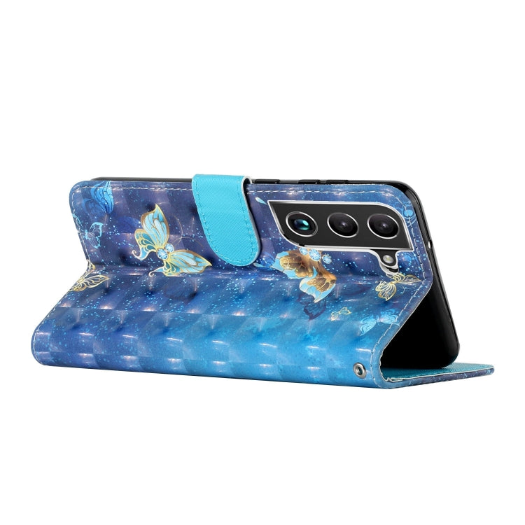 3D Pattern Horizontal Flip PU Leather Phone Case, For Samsung Galaxy S22 5G, For Samsung Galaxy S22+ 5G, For Samsung Galaxy S22 Ultra 5G