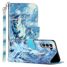 Load image into Gallery viewer, 3D Pattern Horizontal Flip PU Leather Phone Case, For Samsung Galaxy S22 5G, For Samsung Galaxy S22+ 5G, For Samsung Galaxy S22 Ultra 5G