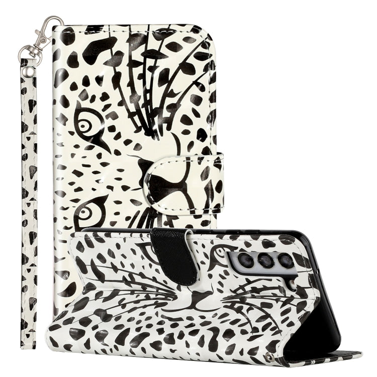 3D Pattern Horizontal Flip PU Leather Phone Case, For Samsung Galaxy S22 5G, For Samsung Galaxy S22+ 5G, For Samsung Galaxy S22 Ultra 5G