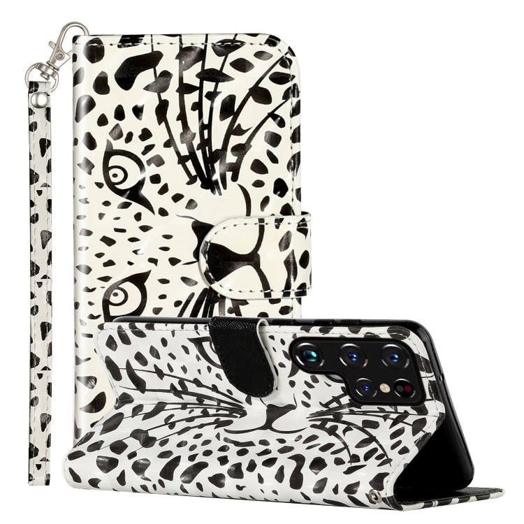 3D Pattern Horizontal Flip PU Leather Phone Case, For Samsung Galaxy S22 5G, For Samsung Galaxy S22+ 5G, For Samsung Galaxy S22 Ultra 5G