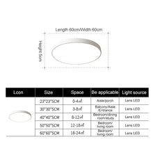 Load image into Gallery viewer, Macaron LED Round Ceiling Lamp, 3-Colors Light, 23cm, 30cm, 40cm, 50cm, 60cm, 78cm