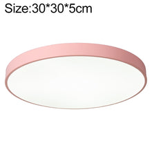 Load image into Gallery viewer, Macaron LED Round Ceiling Lamp, 3-Colors Light, 23cm, 30cm, 40cm, 50cm, 60cm, 78cm