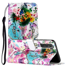 Load image into Gallery viewer, Oil Embossed Pattern PU Leather Phone Case, For Samsung Galaxy S22 5G, For Samsung Galaxy S22+ 5G, For Samsung Galaxy S22 Ultra 5G