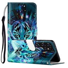 Load image into Gallery viewer, Oil Embossed Pattern PU Leather Phone Case, For Samsung Galaxy S22 5G, For Samsung Galaxy S22+ 5G, For Samsung Galaxy S22 Ultra 5G
