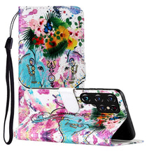 Load image into Gallery viewer, Oil Embossed Pattern PU Leather Phone Case, For Samsung Galaxy S22 5G, For Samsung Galaxy S22+ 5G, For Samsung Galaxy S22 Ultra 5G