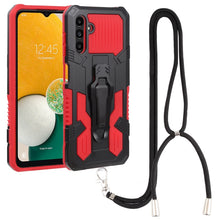 Load image into Gallery viewer, Armor Warrior Shockproof PC + TPU Lanyard Phone Case, For Samsung Galaxy A13 5G, For Infinix Hot 11, For Infinix Smart 6