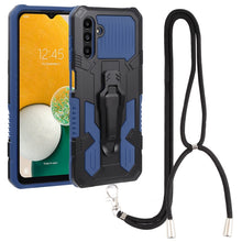 Load image into Gallery viewer, Armor Warrior Shockproof PC + TPU Lanyard Phone Case, For Samsung Galaxy A13 5G, For Infinix Hot 11, For Infinix Smart 6
