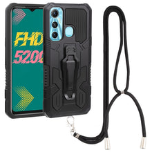 Load image into Gallery viewer, Armor Warrior Shockproof PC + TPU Lanyard Phone Case, For Samsung Galaxy A13 5G, For Infinix Hot 11, For Infinix Smart 6