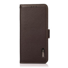 Load image into Gallery viewer, KHAZNEH Side-Magnetic Litchi Genuine Leather RFID Phone Case, For Xiaomi Mi 11 Lite 5G / Mi 11 Lite, For Xiaomi Mi 11, For Xiaomi Mi 11T / Mi 11T Pro, For Xiaomi Redmi Note 10 5G, For Xiaomi Redmi Note 10 Pro, For Xiaomi Redmi K40 Pro / Poco F3        ...