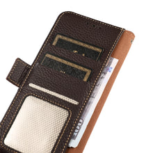 Load image into Gallery viewer, KHAZNEH Side-Magnetic Litchi Genuine Leather RFID Phone Case, For Xiaomi Mi 11 Lite 5G / Mi 11 Lite, For Xiaomi Mi 11, For Xiaomi Mi 11T / Mi 11T Pro, For Xiaomi Redmi Note 10 5G, For Xiaomi Redmi Note 10 Pro, For Xiaomi Redmi K40 Pro / Poco F3        ...