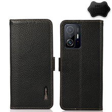 Load image into Gallery viewer, KHAZNEH Side-Magnetic Litchi Genuine Leather RFID Phone Case, For Xiaomi Mi 11 Lite 5G / Mi 11 Lite, For Xiaomi Mi 11, For Xiaomi Mi 11T / Mi 11T Pro, For Xiaomi Redmi Note 10 5G, For Xiaomi Redmi Note 10 Pro, For Xiaomi Redmi K40 Pro / Poco F3        ...