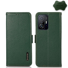 Load image into Gallery viewer, KHAZNEH Side-Magnetic Litchi Genuine Leather RFID Phone Case, For Xiaomi Mi 11 Lite 5G / Mi 11 Lite, For Xiaomi Mi 11, For Xiaomi Mi 11T / Mi 11T Pro, For Xiaomi Redmi Note 10 5G, For Xiaomi Redmi Note 10 Pro, For Xiaomi Redmi K40 Pro / Poco F3        ...
