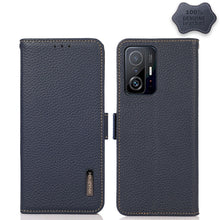 Load image into Gallery viewer, KHAZNEH Side-Magnetic Litchi Genuine Leather RFID Phone Case, For Xiaomi Mi 11 Lite 5G / Mi 11 Lite, For Xiaomi Mi 11, For Xiaomi Mi 11T / Mi 11T Pro, For Xiaomi Redmi Note 10 5G, For Xiaomi Redmi Note 10 Pro, For Xiaomi Redmi K40 Pro / Poco F3        ...