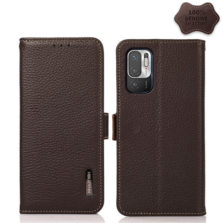 KHAZNEH Side-Magnetic Litchi Genuine Leather RFID Phone Case, For Xiaomi Mi 10S, For Xiaomi Mi 10T Lite 5G, For Xiaomi Mi 10T 5G, For Xiaomi Mi 11 Lite 5G / Mi 11 Lite, For Xiaomi Mi 11 Pro, For Xiaomi Mi 11 Ultra, For Xiaomi Mi 11                     ...