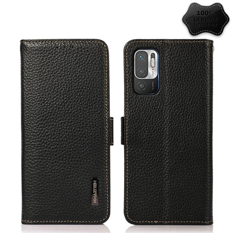KHAZNEH Side-Magnetic Litchi Genuine Leather RFID Phone Case, For Xiaomi Mi 10S, For Xiaomi Mi 10T Lite 5G, For Xiaomi Mi 10T 5G, For Xiaomi Mi 11 Lite 5G / Mi 11 Lite, For Xiaomi Mi 11 Pro, For Xiaomi Mi 11 Ultra, For Xiaomi Mi 11                     ...