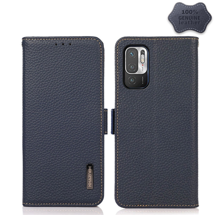 KHAZNEH Side-Magnetic Litchi Genuine Leather RFID Phone Case, For Xiaomi Mi 10S, For Xiaomi Mi 10T Lite 5G, For Xiaomi Mi 10T 5G, For Xiaomi Mi 11 Lite 5G / Mi 11 Lite, For Xiaomi Mi 11 Pro, For Xiaomi Mi 11 Ultra, For Xiaomi Mi 11                     ...