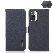 Load image into Gallery viewer, KHAZNEH Side-Magnetic Litchi Genuine Leather RFID Phone Case, For Xiaomi Mi 11 Lite 5G / Mi 11 Lite, For Xiaomi Mi 11, For Xiaomi Mi 11T / Mi 11T Pro, For Xiaomi Redmi Note 10 5G, For Xiaomi Redmi Note 10 Pro, For Xiaomi Redmi K40 Pro / Poco F3        ...