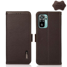 Load image into Gallery viewer, KHAZNEH Side-Magnetic Litchi Genuine Leather RFID Phone Case, For Xiaomi Mi 10S, For Xiaomi Mi 10T Lite 5G, For Xiaomi Mi 10T 5G, For Xiaomi Mi 11 Lite 5G / Mi 11 Lite, For Xiaomi Mi 11 Pro, For Xiaomi Mi 11 Ultra, For Xiaomi Mi 11                     ...
