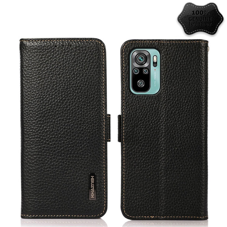KHAZNEH Side-Magnetic Litchi Genuine Leather RFID Phone Case, For Xiaomi Mi 10S, For Xiaomi Mi 10T Lite 5G, For Xiaomi Mi 10T 5G, For Xiaomi Mi 11 Lite 5G / Mi 11 Lite, For Xiaomi Mi 11 Pro, For Xiaomi Mi 11 Ultra, For Xiaomi Mi 11                     ...