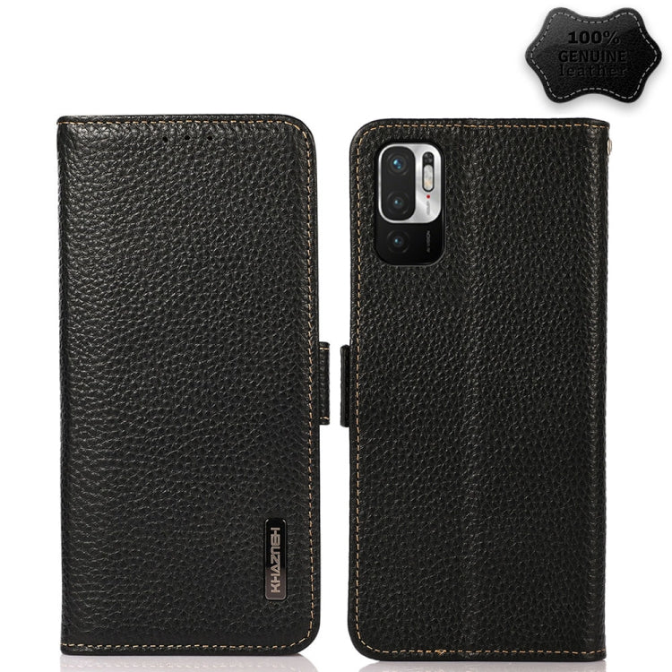 KHAZNEH Side-Magnetic Litchi Genuine Leather RFID Phone Case, For Xiaomi Mi 10S, For Xiaomi Mi 10T Lite 5G, For Xiaomi Mi 10T 5G, For Xiaomi Mi 11 Lite 5G / Mi 11 Lite, For Xiaomi Mi 11 Pro, For Xiaomi Mi 11 Ultra, For Xiaomi Mi 11                     ...