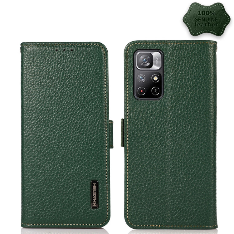 KHAZNEH Side-Magnetic Litchi Genuine Leather RFID Phone Case, For Xiaomi Mi 10S, For Xiaomi Mi 10T Lite 5G, For Xiaomi Mi 10T 5G, For Xiaomi Mi 11 Lite 5G / Mi 11 Lite, For Xiaomi Mi 11 Pro, For Xiaomi Mi 11 Ultra, For Xiaomi Mi 11                     ...