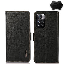 Load image into Gallery viewer, KHAZNEH Side-Magnetic Litchi Genuine Leather RFID Phone Case, For Xiaomi Mi 10S, For Xiaomi Mi 10T Lite 5G, For Xiaomi Mi 10T 5G, For Xiaomi Mi 11 Lite 5G / Mi 11 Lite, For Xiaomi Mi 11 Pro, For Xiaomi Mi 11 Ultra, For Xiaomi Mi 11                     ...