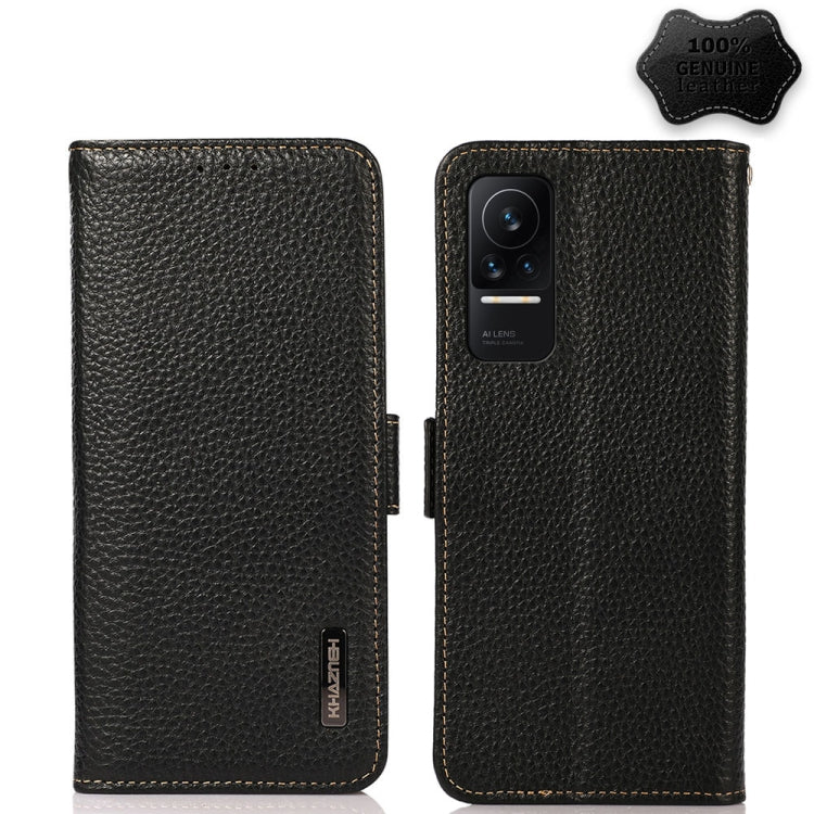 KHAZNEH Side-Magnetic Litchi Genuine Leather RFID Phone Case, For Xiaomi Mi 10S, For Xiaomi Mi 10T Lite 5G, For Xiaomi Mi 10T 5G, For Xiaomi Mi 11 Lite 5G / Mi 11 Lite, For Xiaomi Mi 11 Pro, For Xiaomi Mi 11 Ultra, For Xiaomi Mi 11                     ...