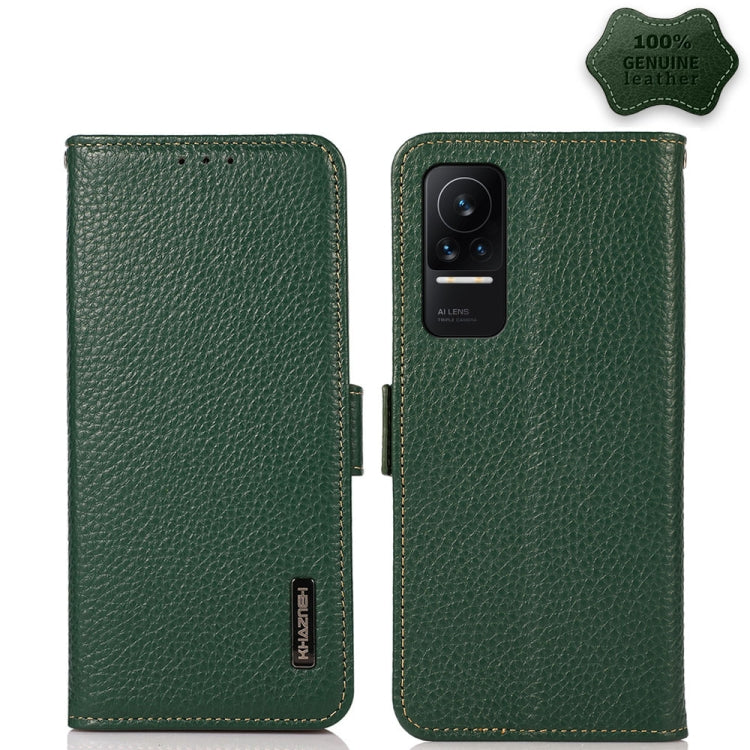 KHAZNEH Side-Magnetic Litchi Genuine Leather RFID Phone Case, For Xiaomi Mi 10S, For Xiaomi Mi 10T Lite 5G, For Xiaomi Mi 10T 5G, For Xiaomi Mi 11 Lite 5G / Mi 11 Lite, For Xiaomi Mi 11 Pro, For Xiaomi Mi 11 Ultra, For Xiaomi Mi 11                     ...