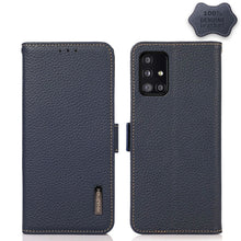 Load image into Gallery viewer, KHAZNEH Side-Magnetic Litchi Genuine Leather RFID Phone Case, For Samsung Galaxy A02s EU Version, For Samsung Galaxy A02s Global Version, For Samsung Galaxy A03s 166mm Version, For Samsung Galaxy A12 5G, For Samsung Galaxy A22 4G                       ...