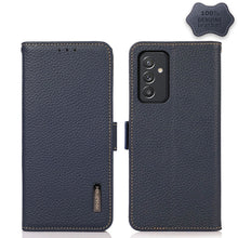 Load image into Gallery viewer, KHAZNEH Side-Magnetic Litchi Genuine Leather RFID Phone Case, For Samsung Galaxy A72 5G, For Samsung Galaxy A82 5G, For Samsung Galaxy F62 / M62, For Samsung Galaxy M32, For Samsung Galaxy M52 5G, For Samsung Galaxy S20 FE, For Samsung Galaxy S20+     ...
