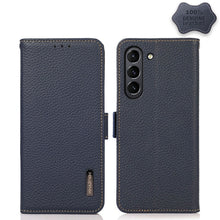 Load image into Gallery viewer, KHAZNEH Side-Magnetic Litchi Genuine Leather RFID Phone Case, For Samsung Galaxy A72 5G, For Samsung Galaxy A82 5G, For Samsung Galaxy F62 / M62, For Samsung Galaxy M32, For Samsung Galaxy M52 5G, For Samsung Galaxy S20 FE, For Samsung Galaxy S20+     ...