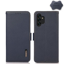 Load image into Gallery viewer, KHAZNEH Side-Magnetic Litchi Genuine Leather RFID Phone Case, For Samsung Galaxy S21 Ultra 5G, For Samsung Galaxy S22+ 5G, For Samsung Galaxy S22 5G, For Samsung Galaxy S22 Ultra 5G, For Samsung Galaxy Xcover 5, For Samsung Galaxy A03 164mm Version    ...
