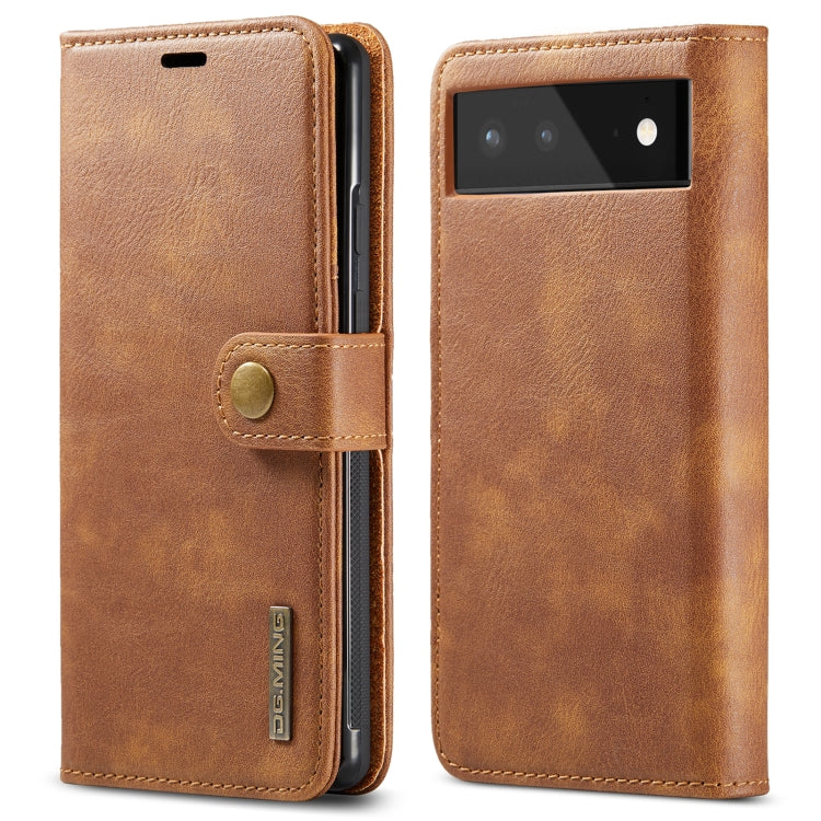 DG.MING Crazy Horse Texture Detachable Magnetic Leather Phone Case, For Samsung Galaxy S22 5G, For Samsung Galaxy S22+ 5G, For Samsung Galaxy S22 Ultra 5G, For Samsung Galaxy A13 5G, For Google Pixel 6, For Google Pixel 6 Pro