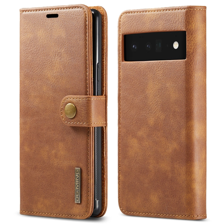 DG.MING Crazy Horse Texture Detachable Magnetic Leather Phone Case, For Samsung Galaxy S22 5G, For Samsung Galaxy S22+ 5G, For Samsung Galaxy S22 Ultra 5G, For Samsung Galaxy A13 5G, For Google Pixel 6, For Google Pixel 6 Pro