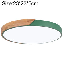 Load image into Gallery viewer, Wood Macaron LED Round Ceiling Lamp, White Light, 23cm, 30cm, 40cm, 50cm, 60cm
