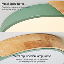 Load image into Gallery viewer, Wood Macaron LED Round Ceiling Lamp, White Light, 23cm, 30cm, 40cm, 50cm, 60cm